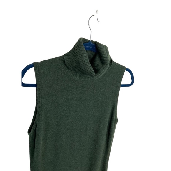 Autumn Cashmere Sleeveless Turtleneck Sweater Dress - Picture 6 of 8